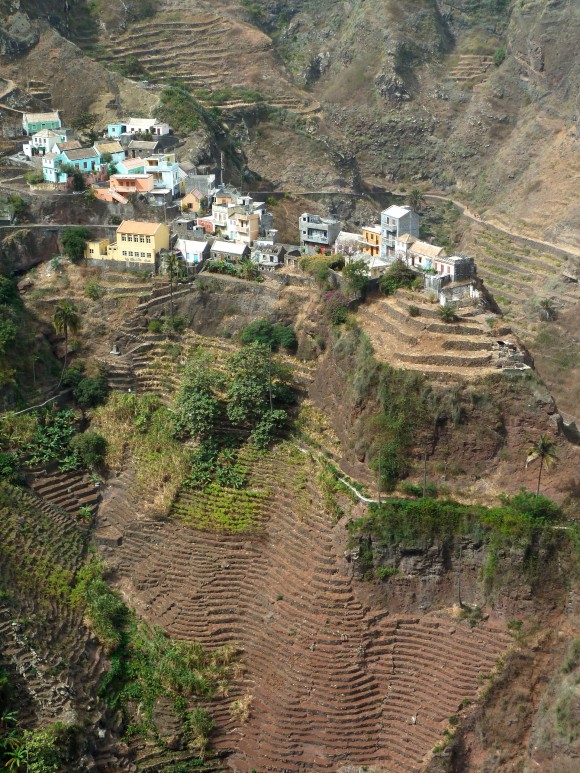 Le village de Fontainhas, sur l'ile de Santo Antao, Cap-Vert