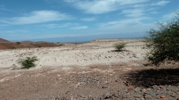 Le côté aride de Santo Antao au Cap-Vert
