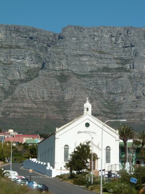 Au District six, seuls les édifices religieux n'ont pas été rasés (Le Cap, Afrique du Sud)