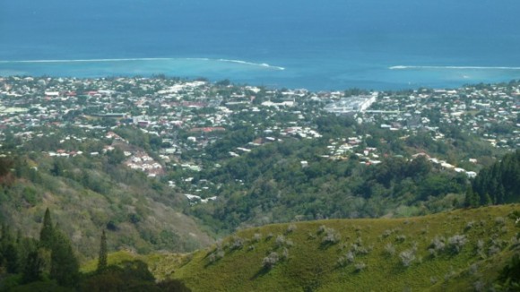L'agglomération de Papeete vue du Belvédère.