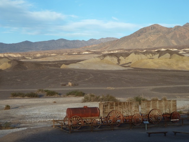 Death Valley. Ancien site d'exploitation du Borax.