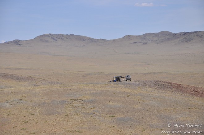 Mongolie: premier pique-nique.