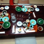 Repas au ryokan, à Takayama