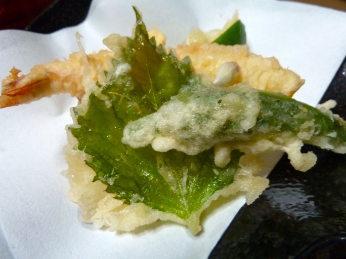 Tempura, au ryokan de Takayama