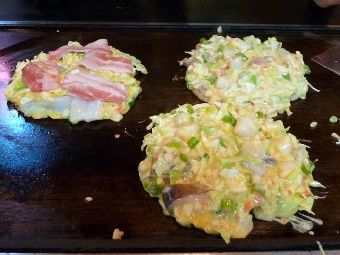 Okonomiyaki, à Kyoto (Japon)