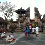 Un des temples d'Ubud, le jour de Kuningan