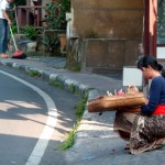 Dans la rue à Ubud.