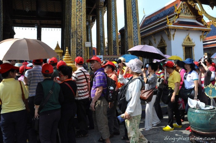 Au Grand Palais, à Bangkok. Thaïlande.