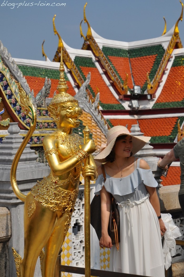 Au Grand Palais, à Bangkok. Thaïlande.