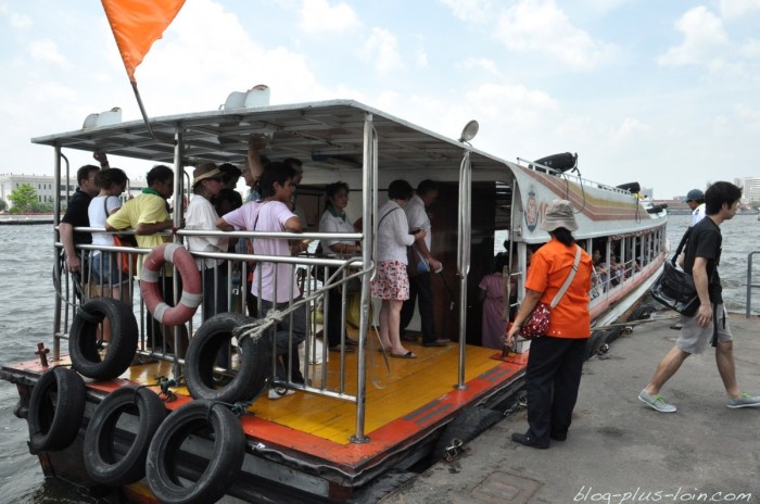 Le Chao Phraya express, à Bangkok.
