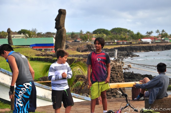 Hanga Roa, à Rapa Nui. Île de Pâques 2013.